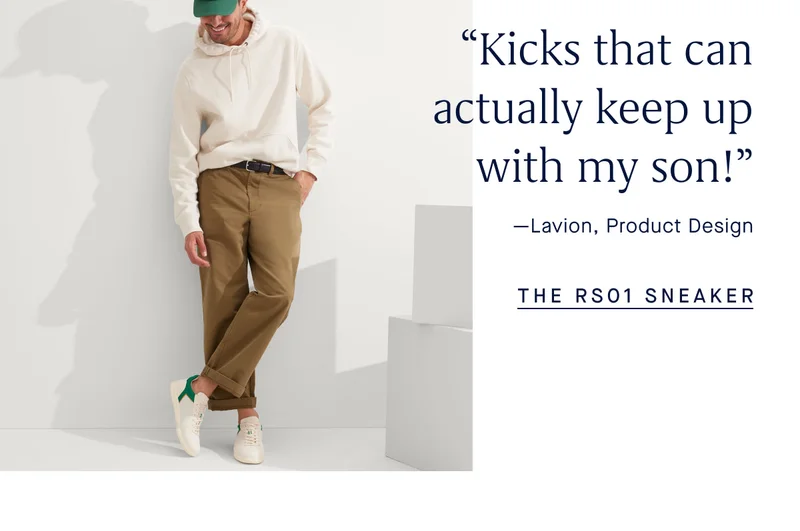 βKicks that can actually keep up with my son!β -Lavion, Product Design THE RS01 SNEAKER βKicks that can actually keep up with my son!β -Lavion, Product Design THE RS01 SNEAKER