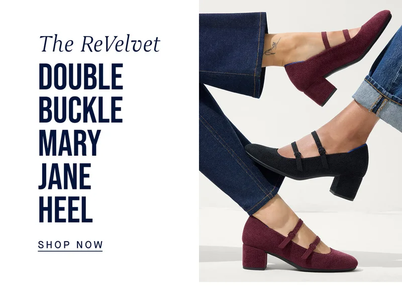 The ReVelvet Double Buckle Mary Jane Heel SHOP NOW