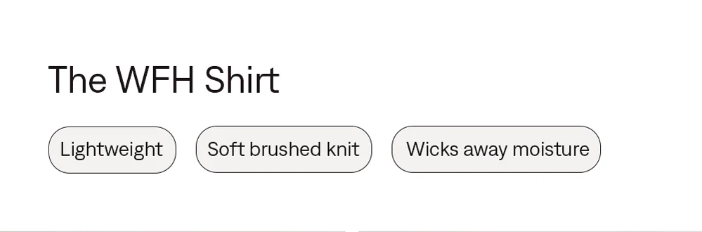 Lightweight. Soft brushed knit. Wicks away moisture.