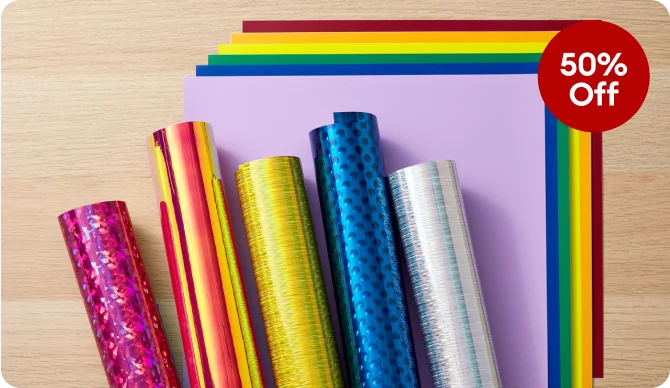 50% off materials.