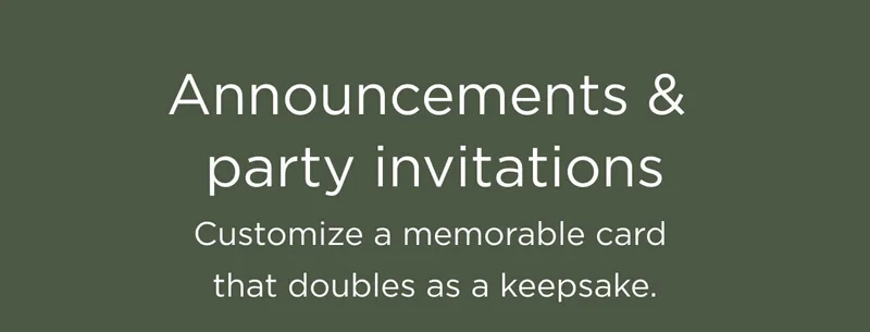 Announcements & Party Invitations