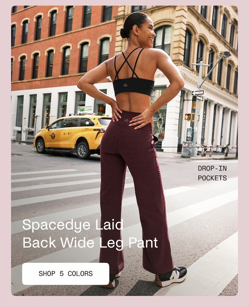 Spacedye Laid Back Wide Leg Pant in Midnight Burgundy Heather