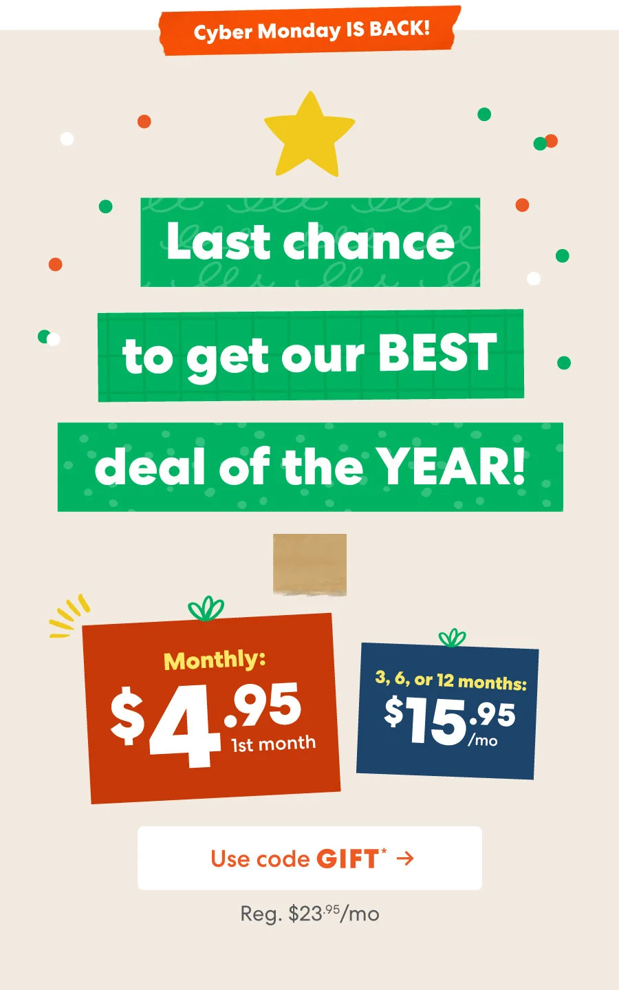 Last chance to get our BEST deal of the YEAR!