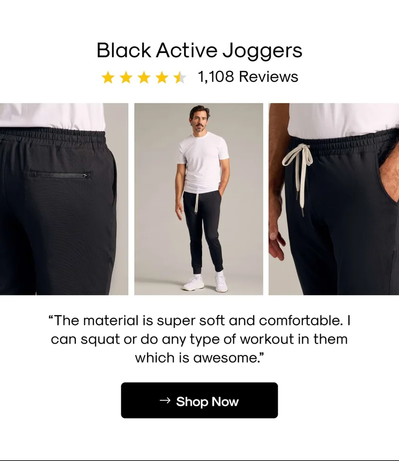Black Active Joggers