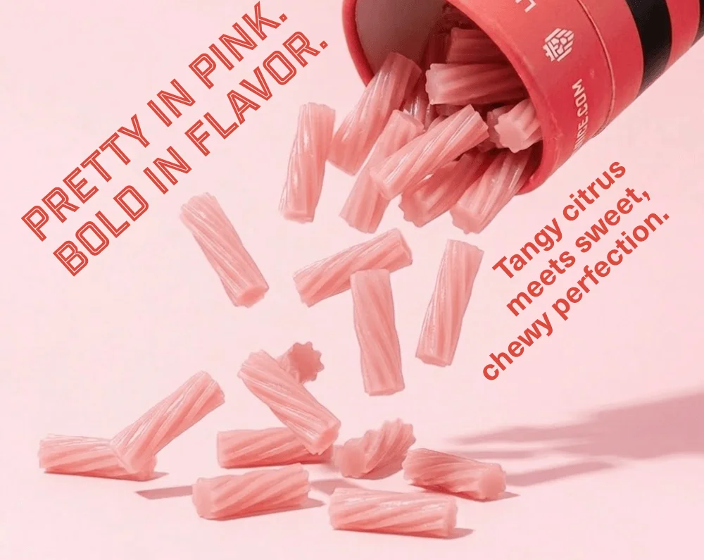 Pretty In Pink. Bold In Flavor.