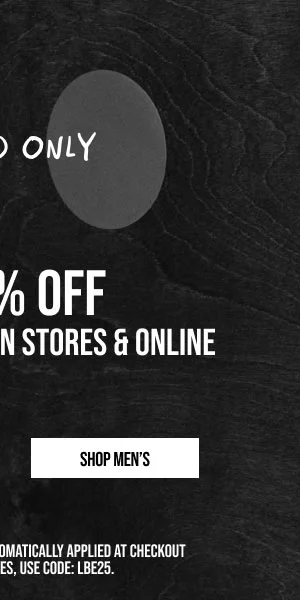 Extra 25% off Shop Men's