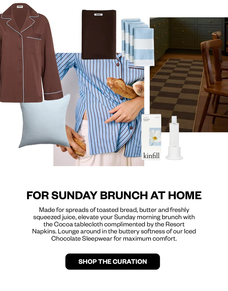 FOR SUNDAY BRUNCH AT HOME
