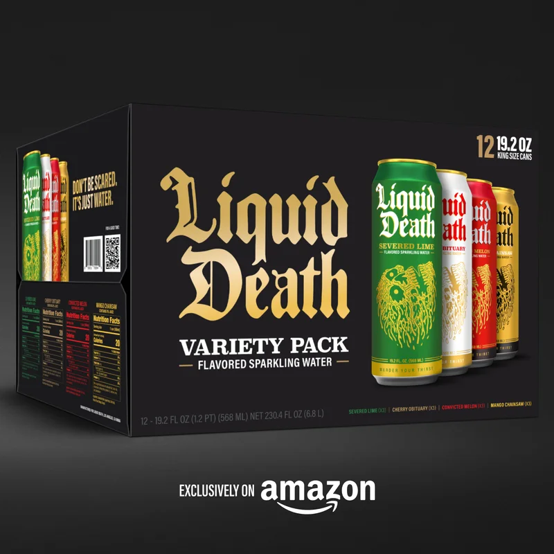 New Liquid Death Sparkling Flavors Variety Pack
