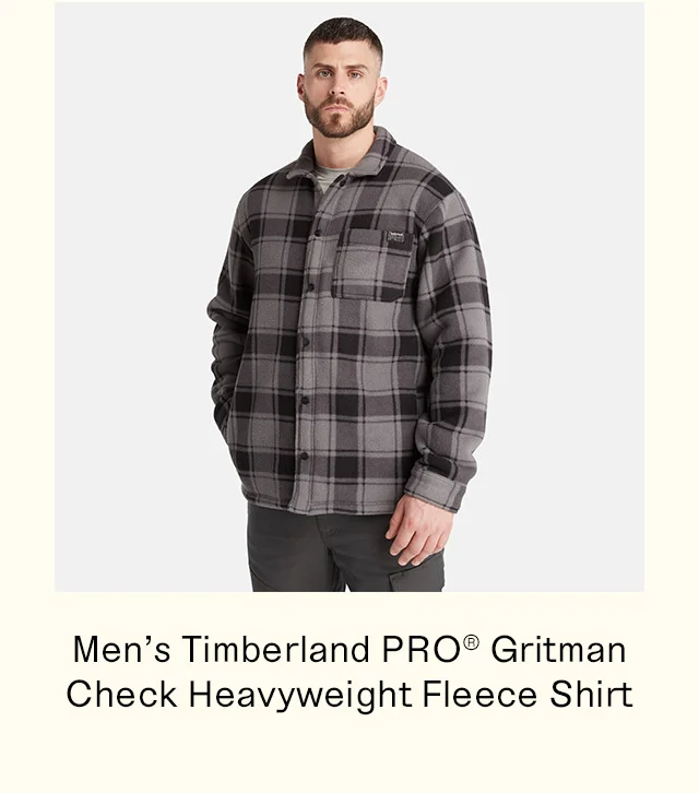 Men's Timberland PRO Gritman Gritman Check Heavyweight Fleece Shirt