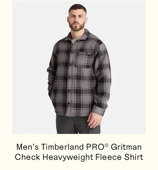 Men's Timberland PRO Gritman Gritman Check Heavyweight Fleece Shirt