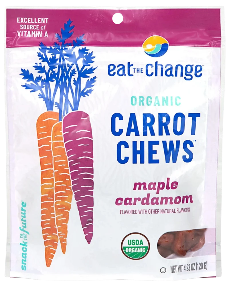 Image of Eat the Change Organic Carrot Chews Maple Cardamom