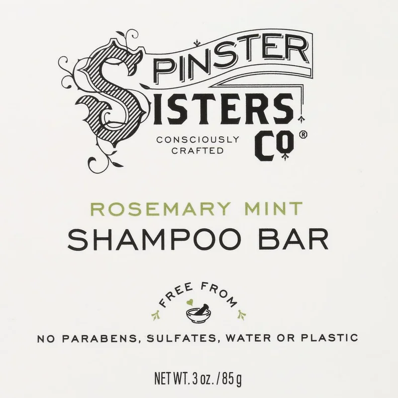 Image of Spinster Sisters Co Rosemary Mint Shampoo Bar