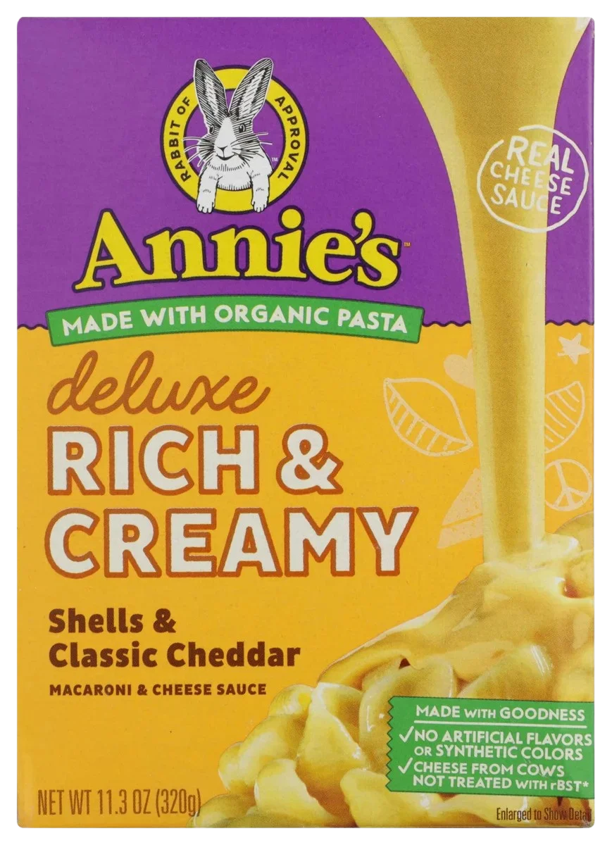 Image of Annie's Homegrown Deluxe Rich & Creamy Mac and Cheese - Shells & Classic Cheddar