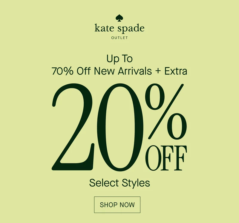 Up To 70% Off New Arrivals + Extra 20% OFF Select Styles