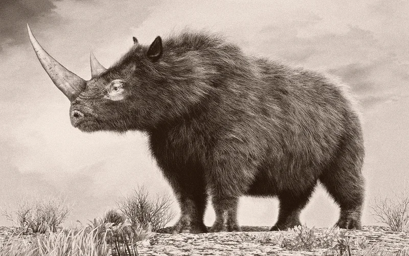 The woolly rhinoceros is an extinct species of rhinoceros that was common throughout Europe and northern Asia during the Pleistocene epoch.