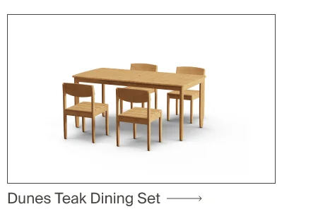 Dunes Outdoor Dining Table & Chairs Set