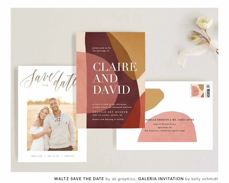 Waltz Save The Date, Galeria Invitation