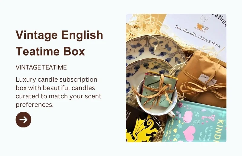 The Original Vintage English Teatime Box - Eat, Drink, Read & Keep
