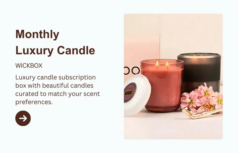 Monthly Medium Luxury Candle Subscription Box