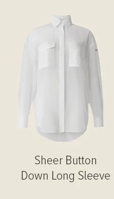 sheer button down