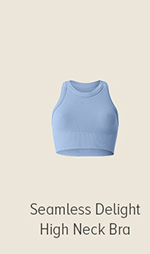 seamless delight high neck bra