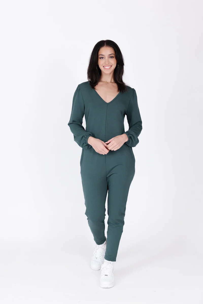 Image of Frankie Romper in Spruce