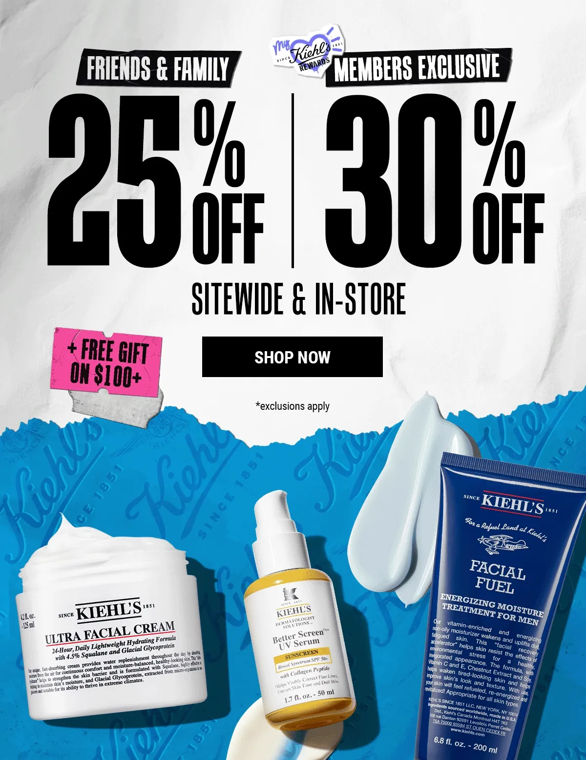 FRIENDS & FAMILY 25% OFF MEMBERS EXCLUSIVE 30% OFF