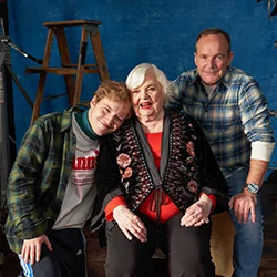 The cast of Thelma at a photoshoot during the 2024 Festival.