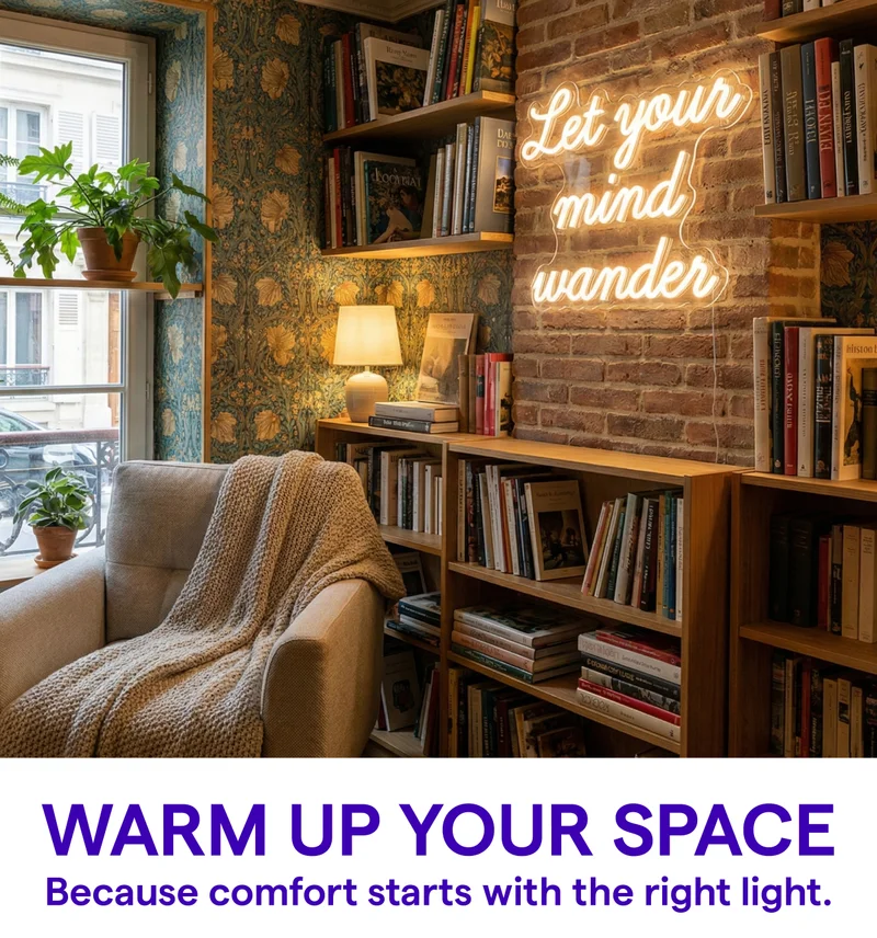 WARM UP YOUR SPACE Because comfort starts with the right light.