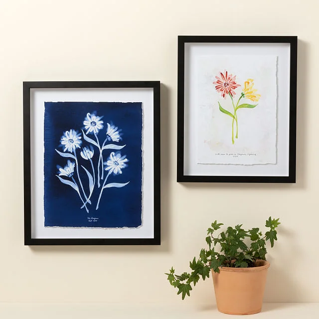Your Name in Flowers Art Print