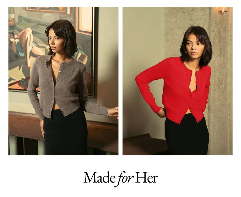 SADIE CASHMERE CREW CARDIGAN