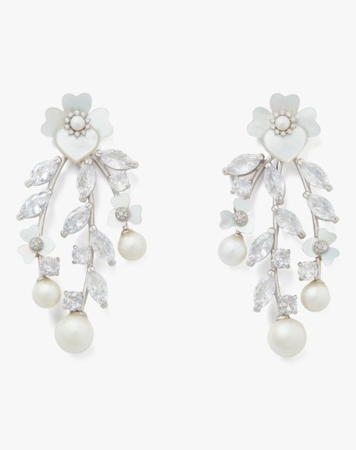 Precious Pansy Chandelier Earrings
