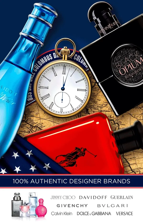 An assortment of popular fragrances on sale for Columbus Day deals