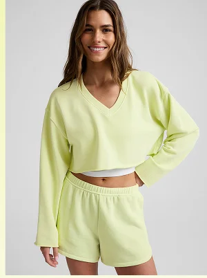 Fade Out Cropped Long Sleeve