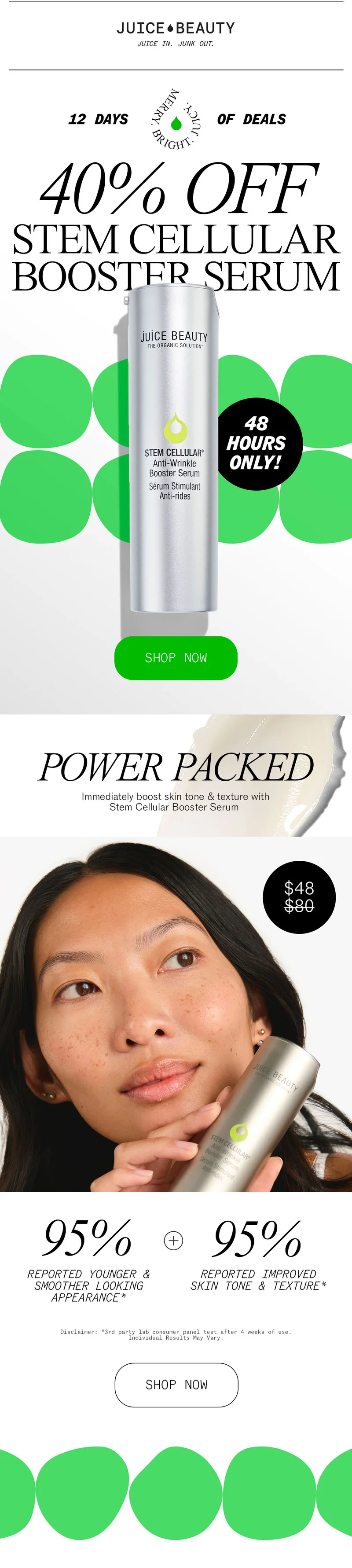 40% Off Stem Cellular Booster Serum