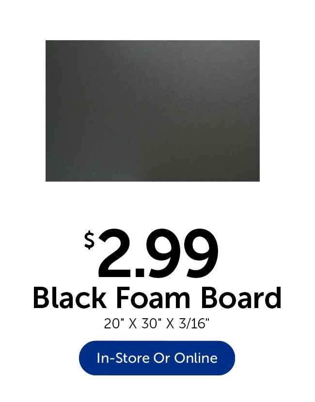 Black Foam Board