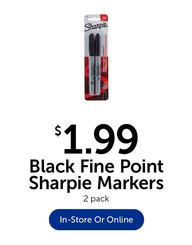 Black Sharpie Markers
