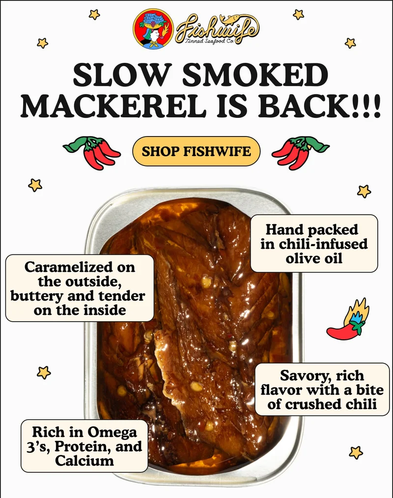 mackerel is back in stock