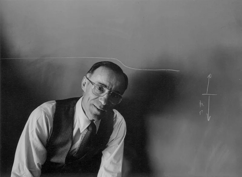 Physicist and radio astronomer Arno Penzias—at Bell Labs in this 1985 photograph—won a Nobel Prize for his co-discovery. cosmic