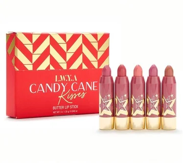 LWYA by Kim Gravel Holiday Kisses Mini Lipstick 5pc Set