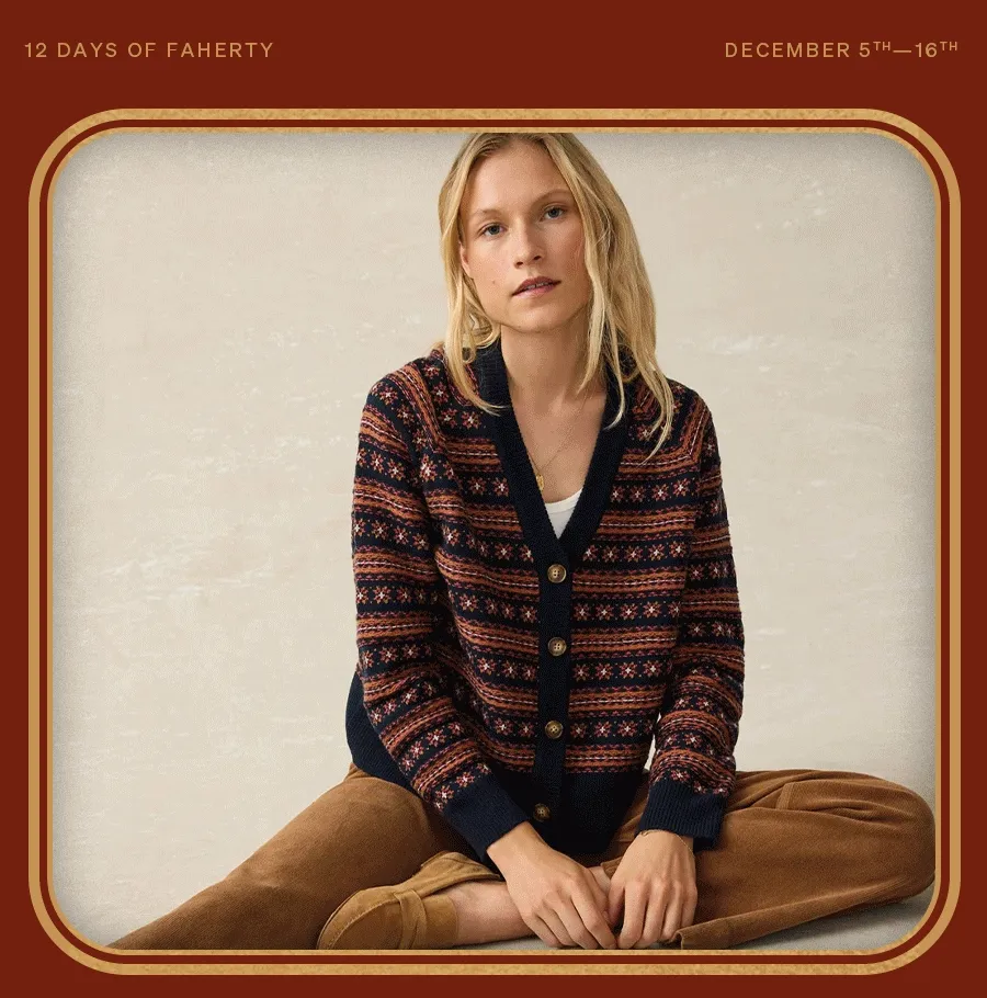 12 Days of Faherty Cozy Must Haves