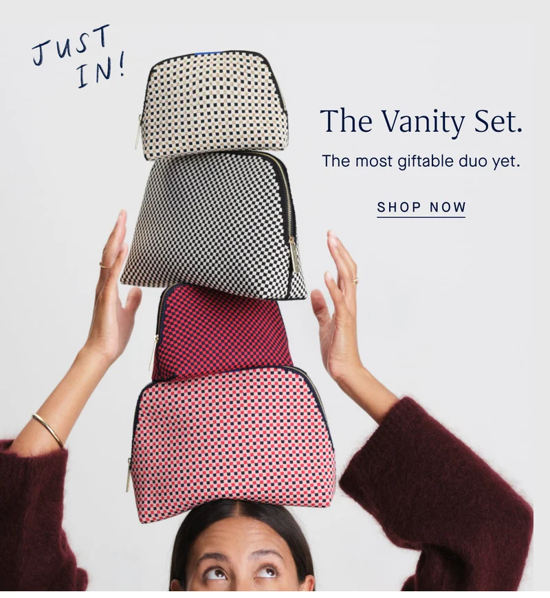 JUST IN! The Vanity Set. The most giftable duo yet. SHOP NOW