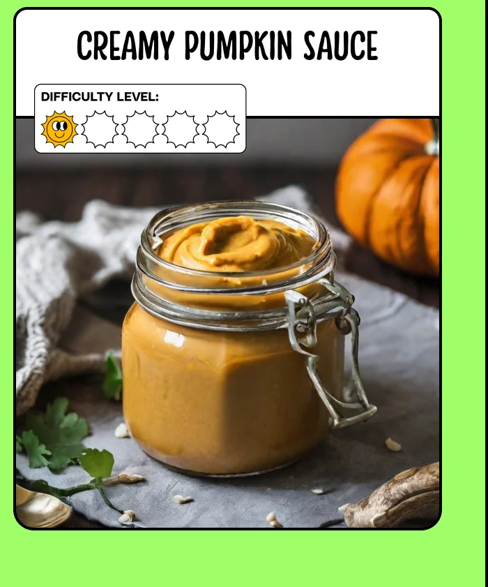 Creamy Pumpkin Sauce