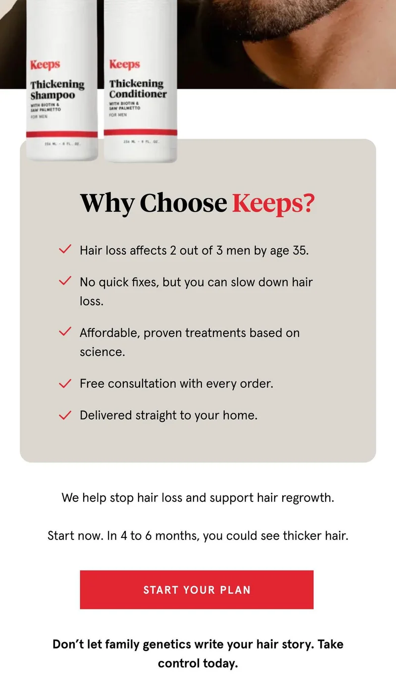 Why you should choose Keeps. Why you should choose Keeps.