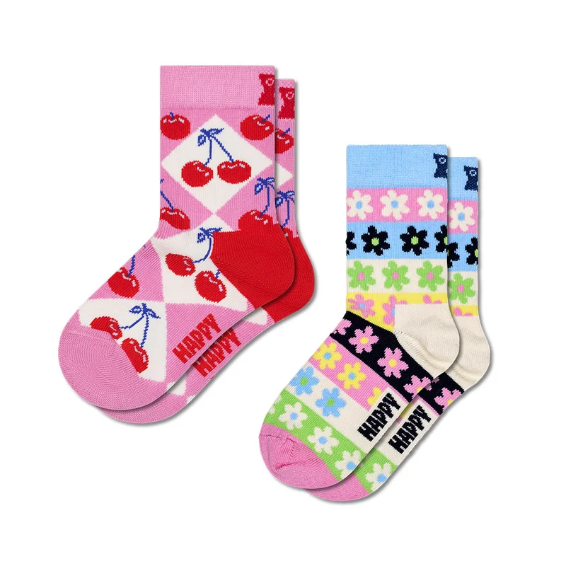 Kids 2-Pack Cherry Socks