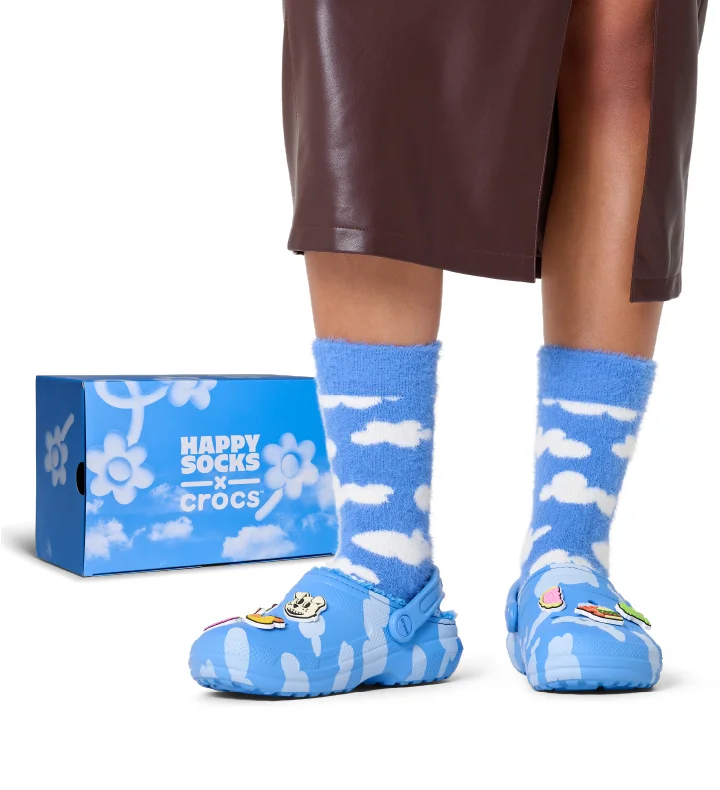 Happy Socks x Crocs - Cloudy Classic Lined Clog
