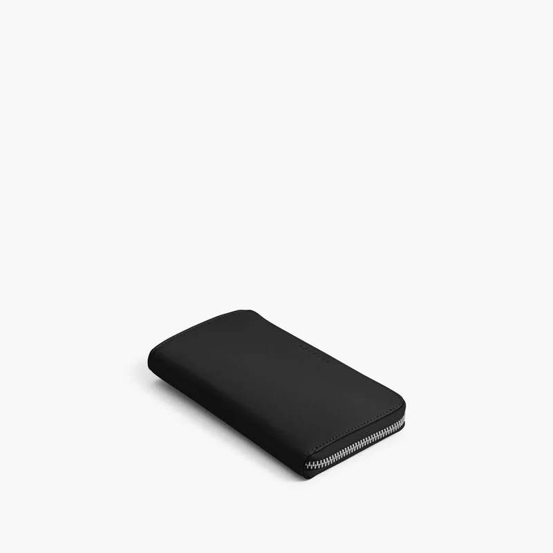 Image of Magnolia Leather Wallet - Nappa Leather - Black / Silver / Grey