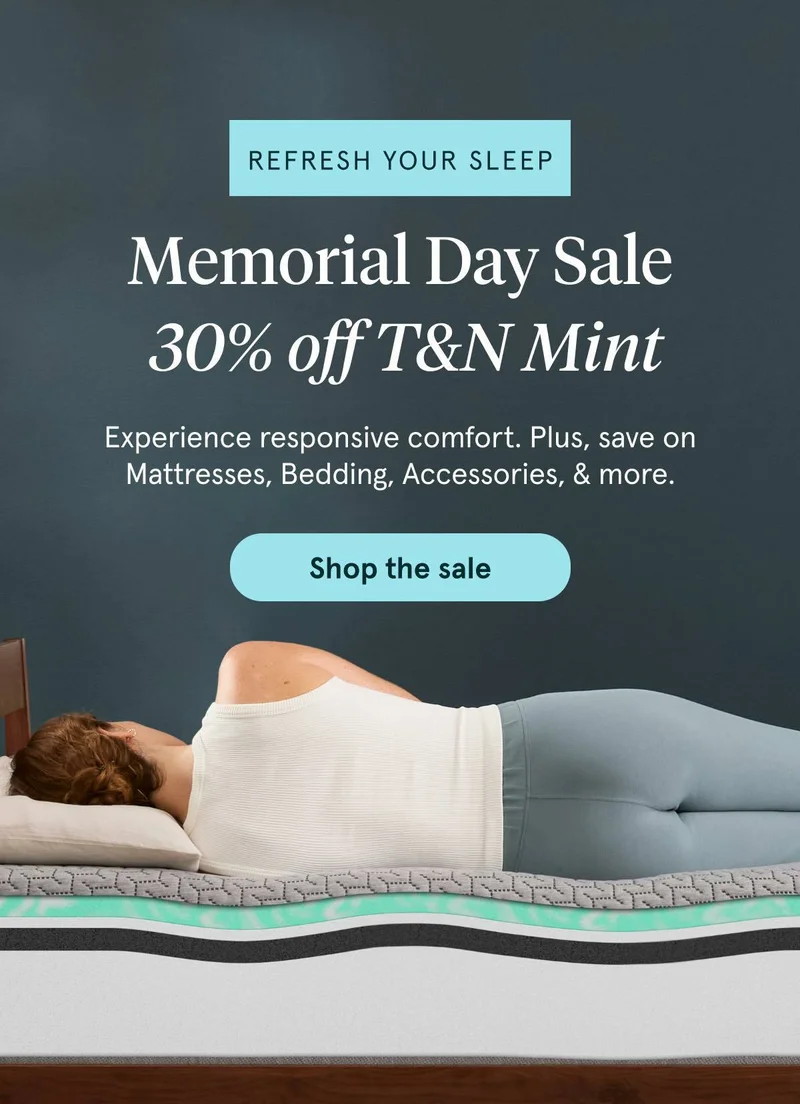 Memorial Day Sale 30% off T&N Mint | Shop the sale