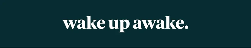 wake up awake.