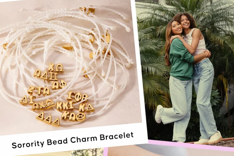 Sorority Bead Charm Bracelet